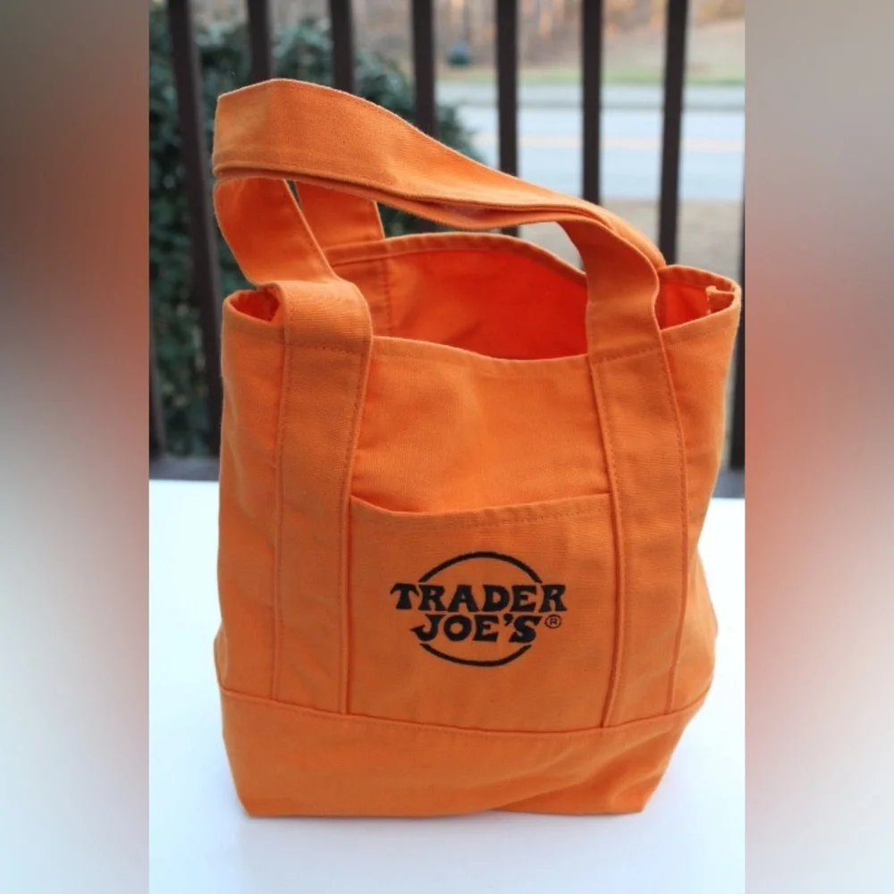 Trader Joe's Halloween mini canvas tote bag